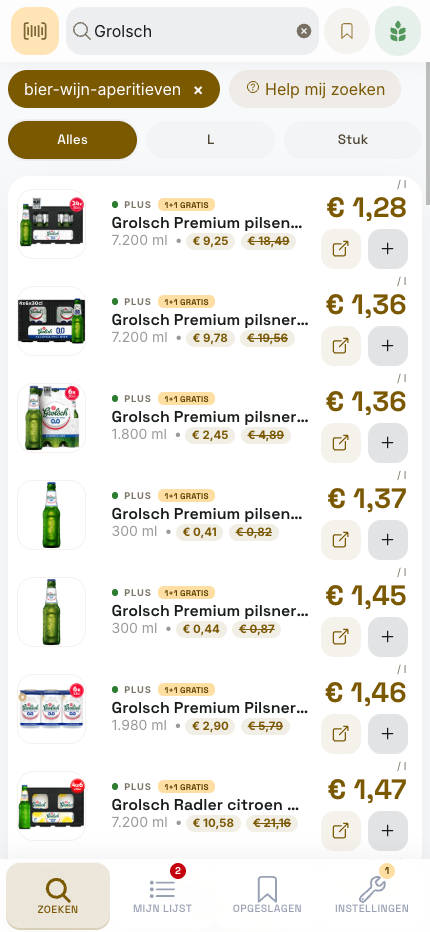 WinkelMaatje aanbiedingen overzicht